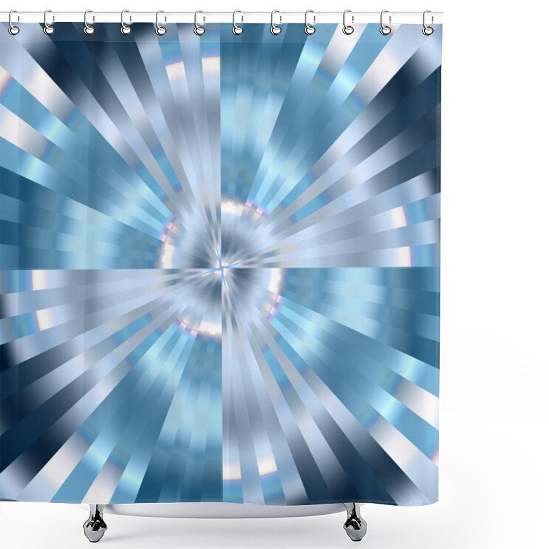 Personality  Blue Vortex Shower Curtains