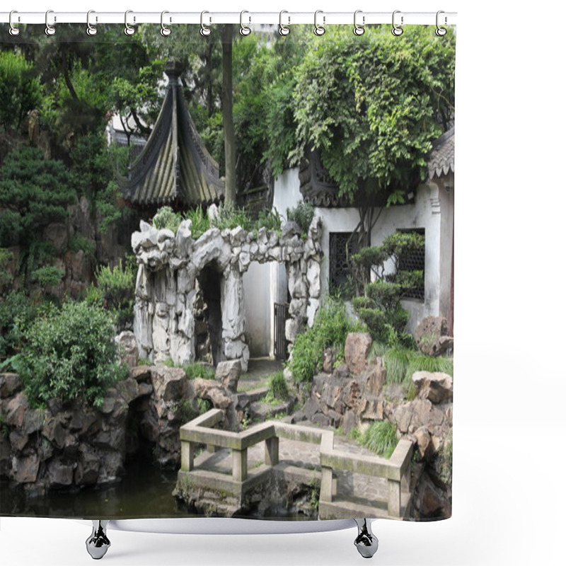 Personality  Classic Chinese Garden, South China Shower Curtains