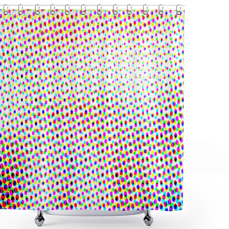 Personality  Abstract Pop Art Halftone Pattern Illustration As Grunge Art Background Shower Curtains