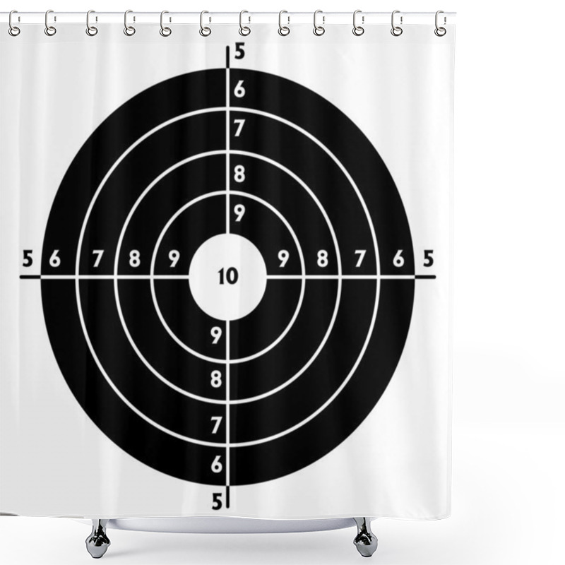 Personality  The Target For Shooting Practice Shower Curtains