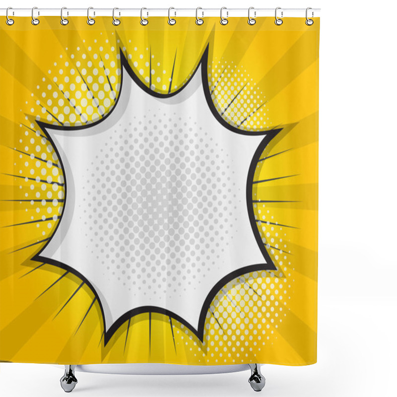 Personality  Comic Book Speech Bubble,Pop Art Cartoon Shower Curtains