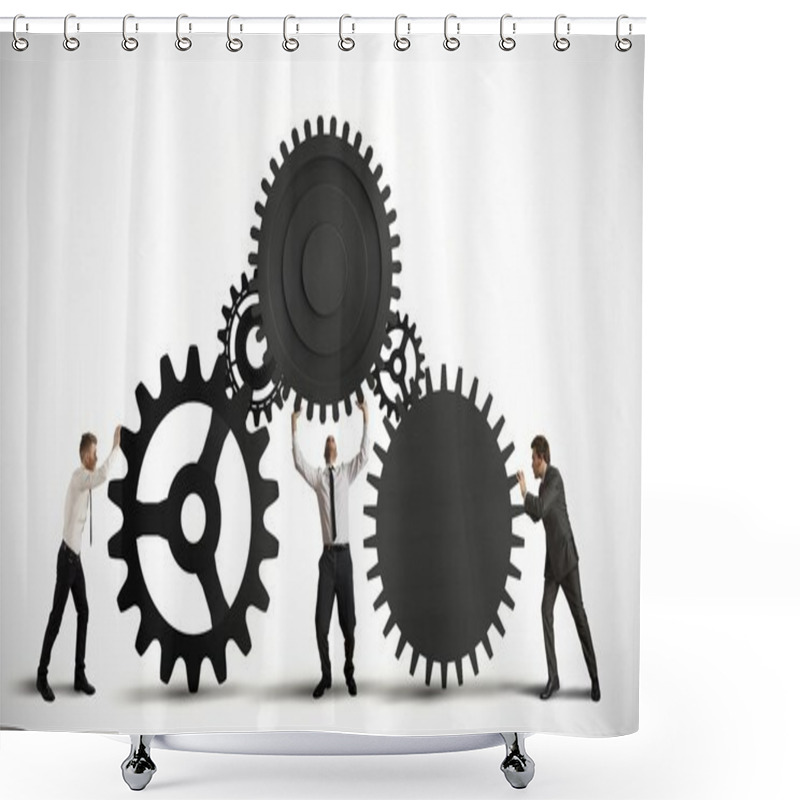 Personality  Concept Of Teamwork Shower Curtains