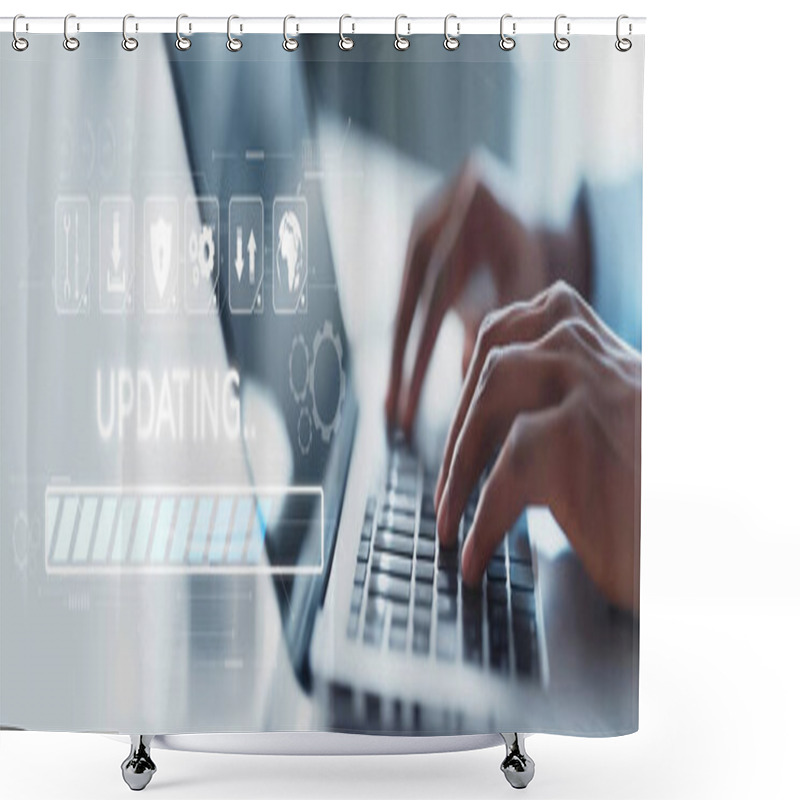 Personality  Business Person Invests In Updating Knowledge And Software, Ensuring Updated Competitiveness. Prioritizing Continuous Update And Upgrading For Both Knowledge And Software Efficiency Update. EIDE Shower Curtains