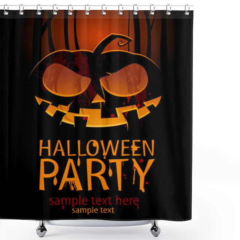 Personality  Halloween Party. Shower Curtains