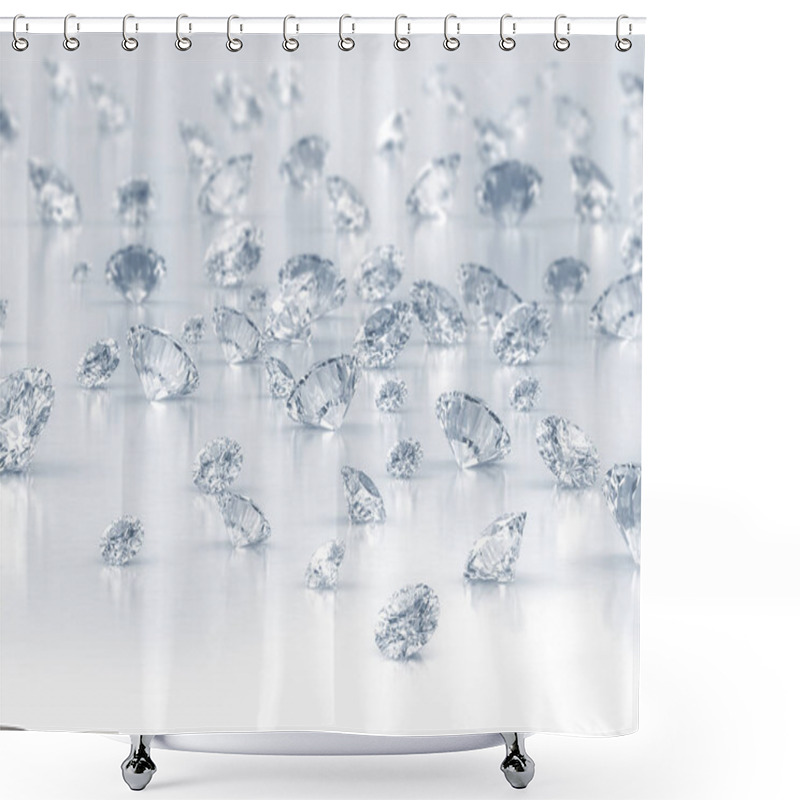 Personality  Scattered Diamonds In Bright Light  Shower Curtains