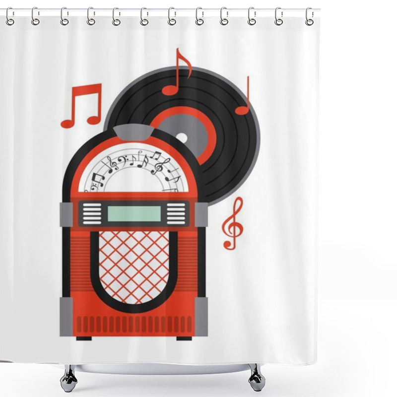 Personality  Music Old  Shower Curtains