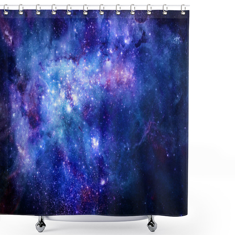 Personality  Nebula Gas Cloud In Deep Outer Space Shower Curtains