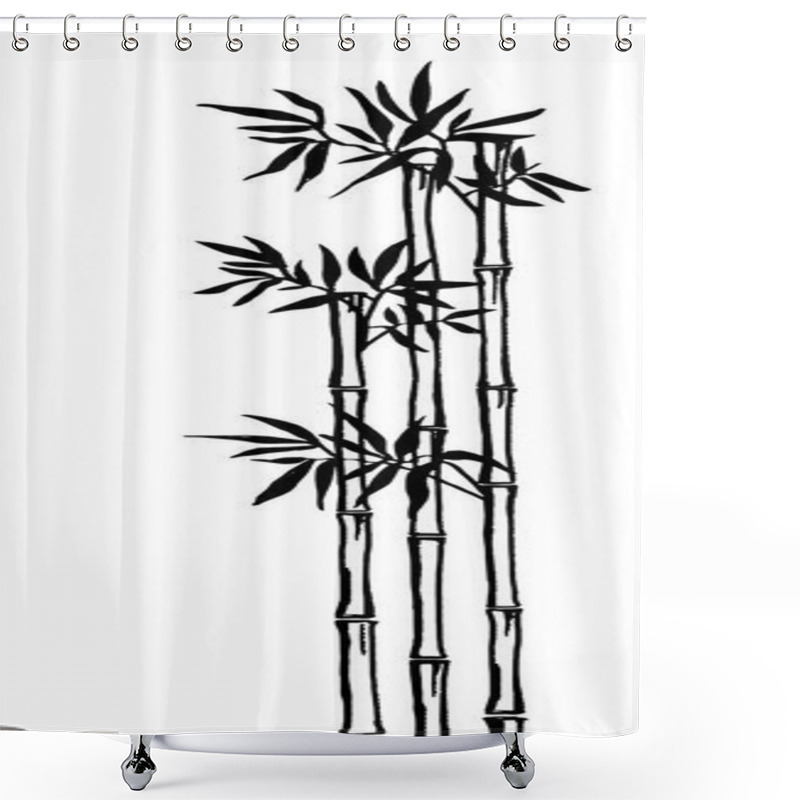 Personality  Banner With Bamboo Shower Curtains