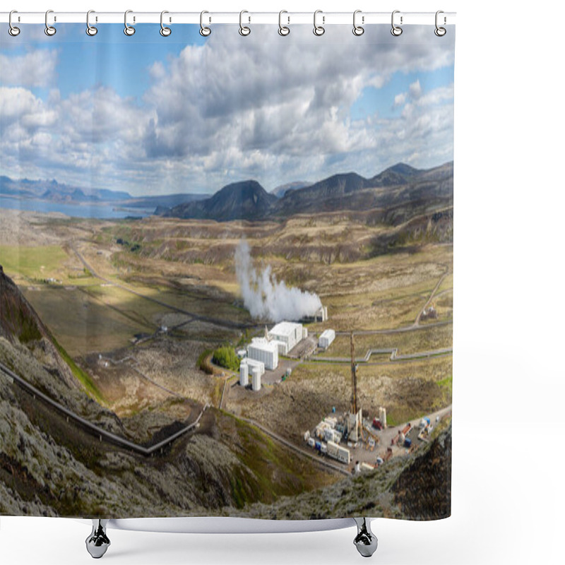 Personality  Nesjavellir Geothermal Facilities In Iceland. Geothermal Area With Boiling Mudpools And Steaming Fumaroles In Iceland Shower Curtains