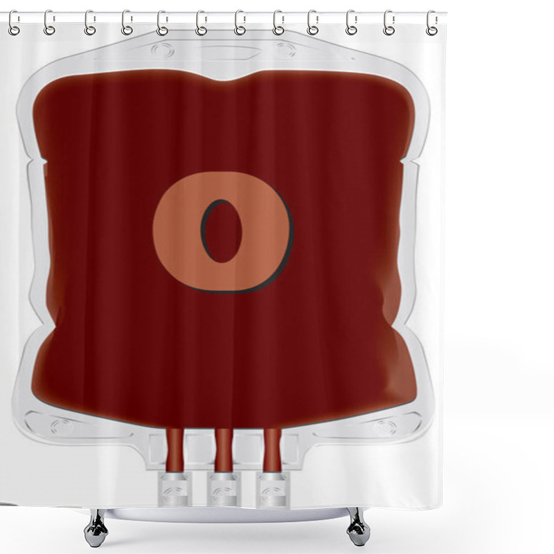 Personality  Container With Donor Blood O Shower Curtains