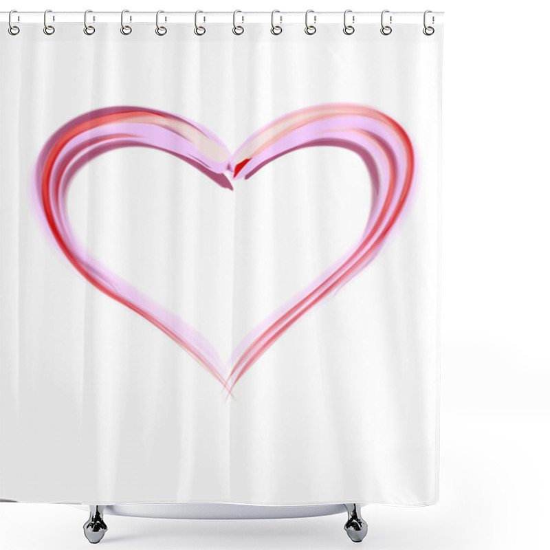 Personality  Simple Heart Shower Curtains