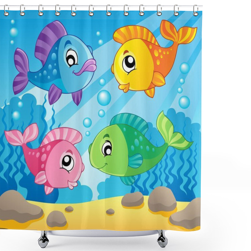 Personality  Fish Theme Image 1 Shower Curtains