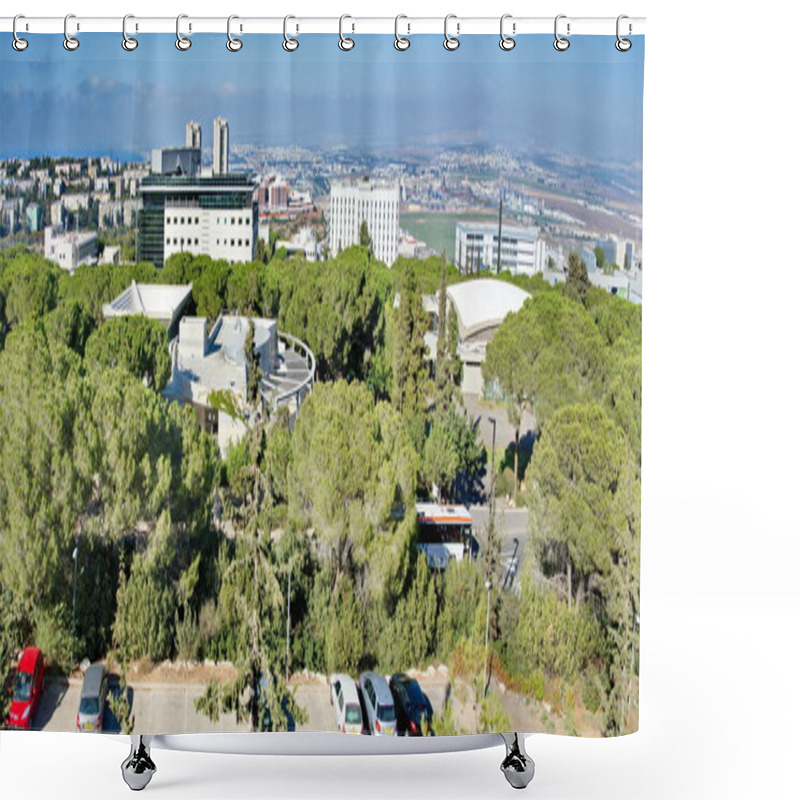 Personality  View Of Haifa, Nesher, And The Krayot, Israel Shower Curtains