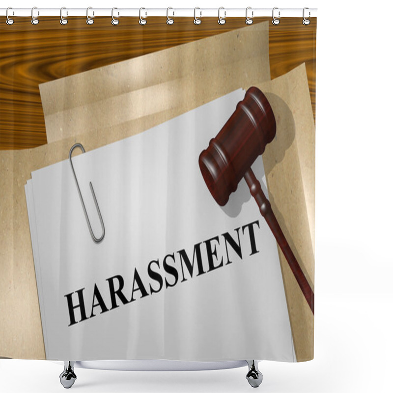 Personality  Harassment Papers Concept Shower Curtains