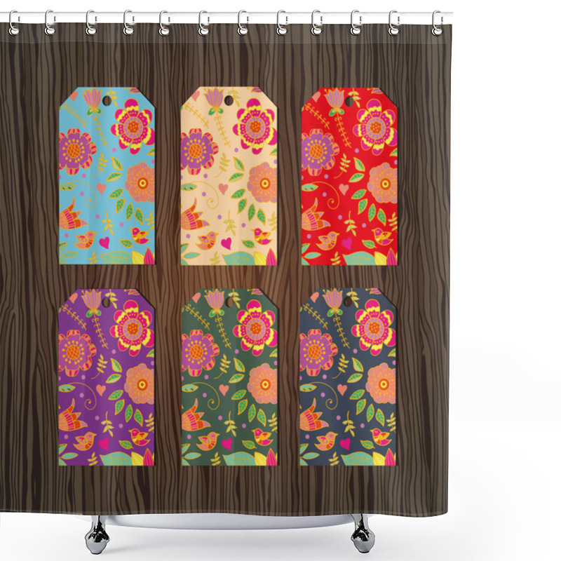 Personality  Decorative Ornamental Cards Shower Curtains