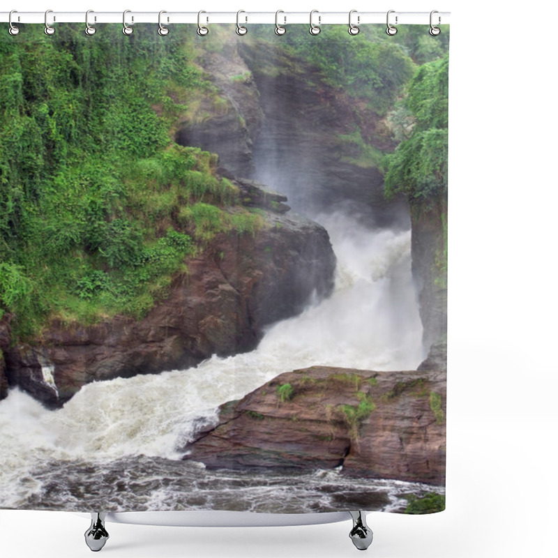 Personality  Raging Torrent At Murchison Falls Shower Curtains