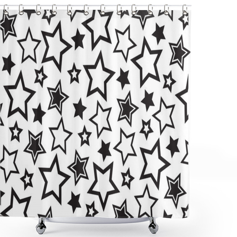 Personality  Background With Stars Shower Curtains