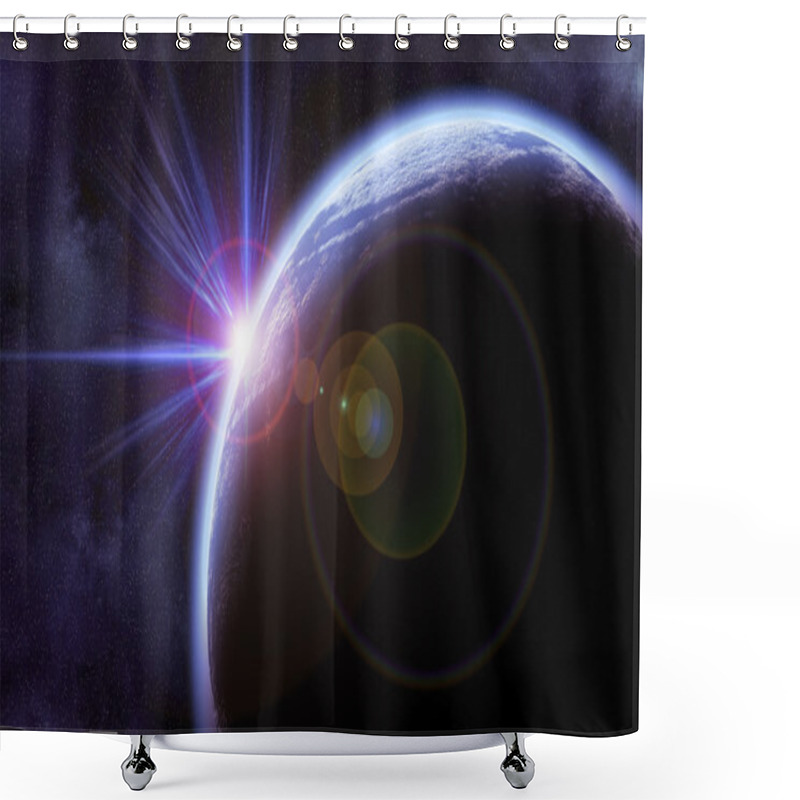 Personality  Space Scene Shower Curtains