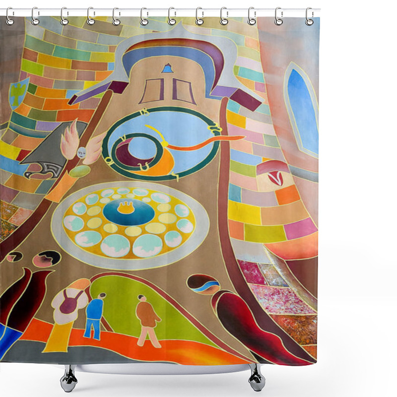 Personality  Prague Orloj Shower Curtains