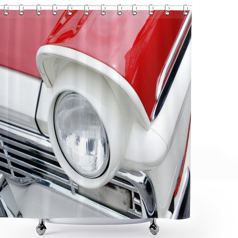 Personality  Classic Car Headlight Shower Curtains