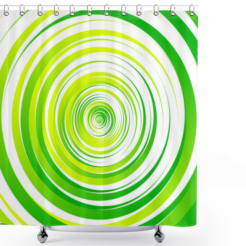 Personality  Concentric Circles Abstract Element Shower Curtains