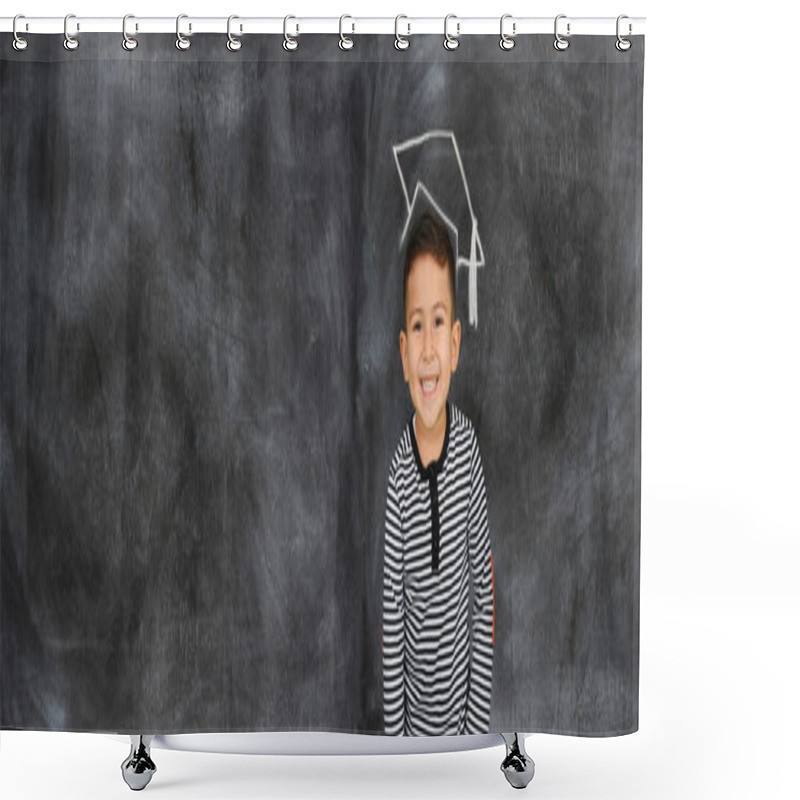 Personality  Child At School Shower Curtains