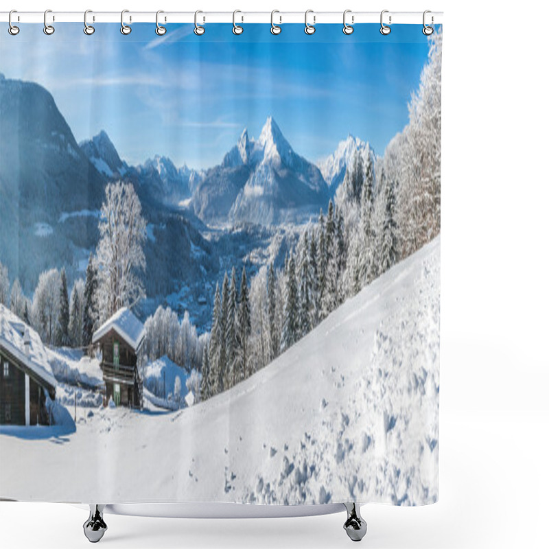 Personality  Idyllic Landscape In The Bavarian Alps, Berchtesgaden, Germany Shower Curtains