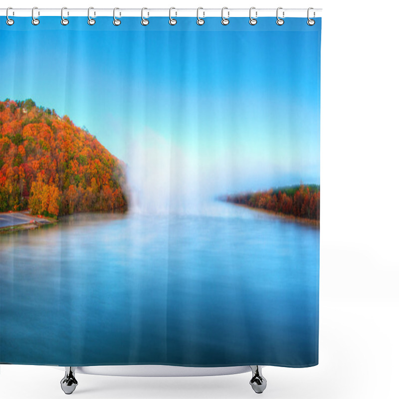 Personality  Fall River Mist Shower Curtains