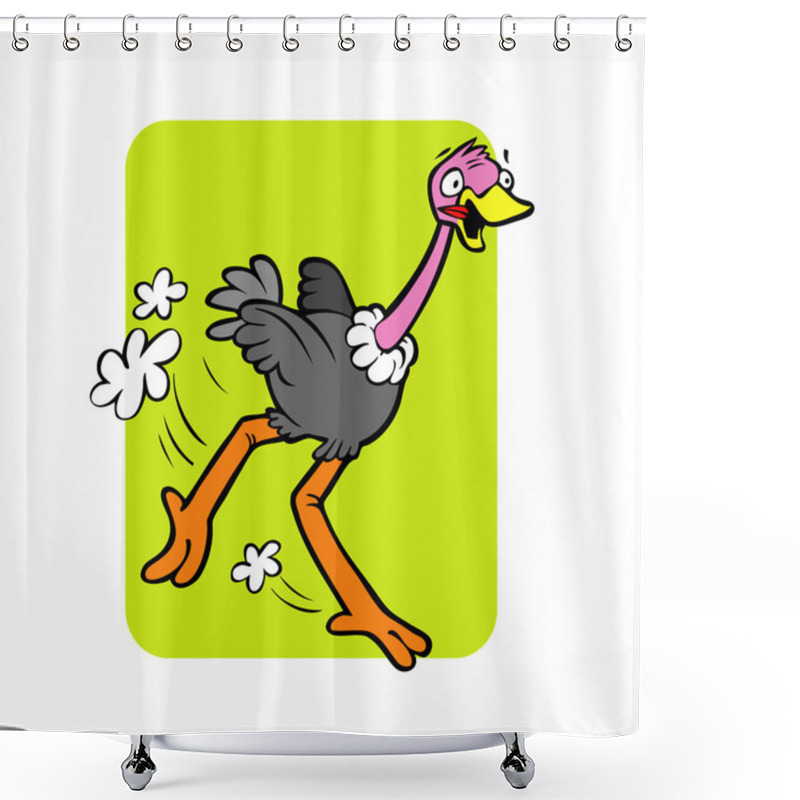 Personality  Ostrich Shower Curtains