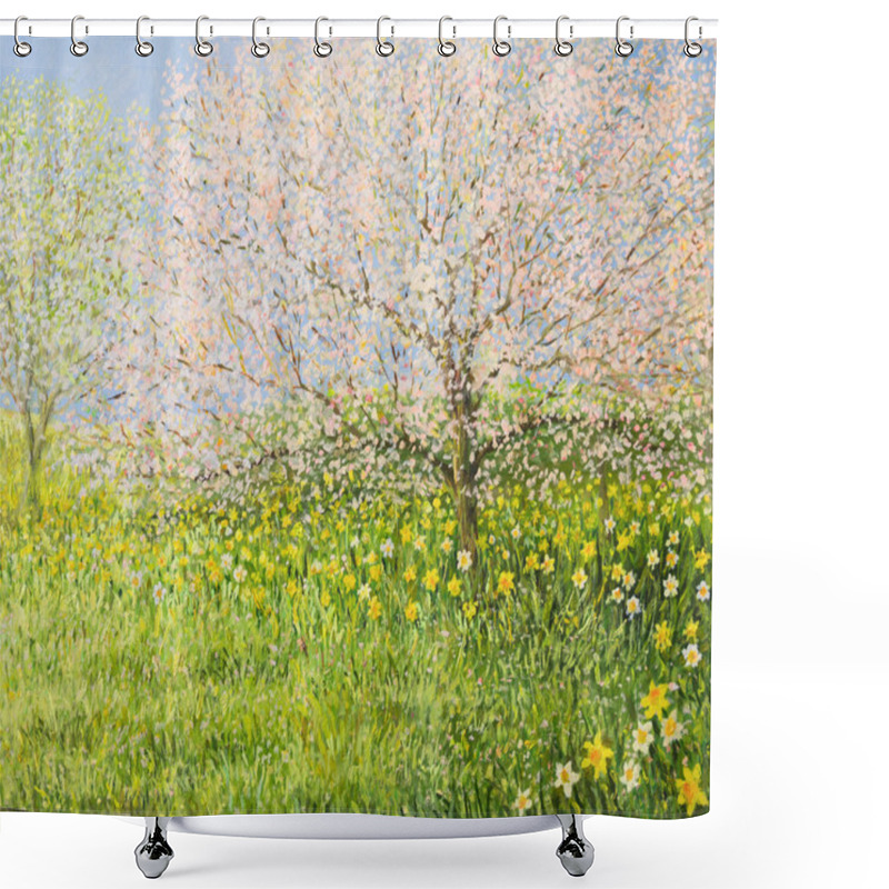 Personality  Springtime Impression Shower Curtains