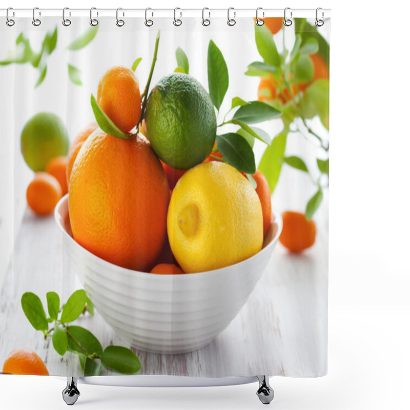 Personality  Mixed Citrus Fruit Shower Curtains