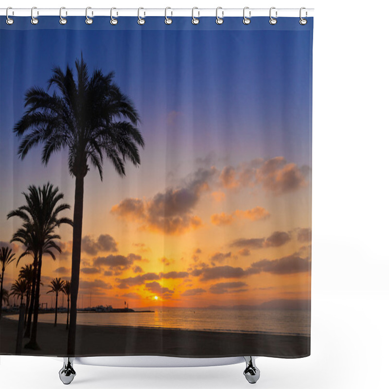 Personality  Majorca El Arenal SArenal Beach Sunset Near Palma Shower Curtains