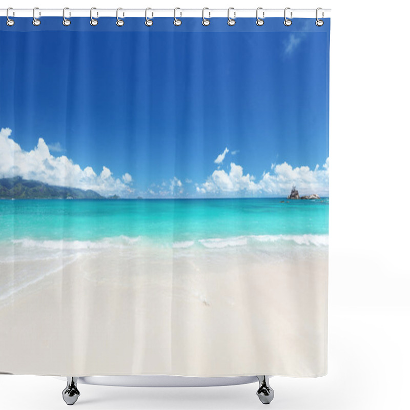 Personality  Seychelles Beach Shower Curtains