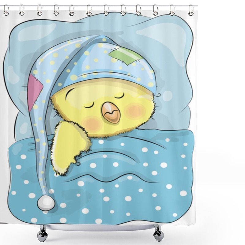 Personality  Sleeping Chicken Shower Curtains