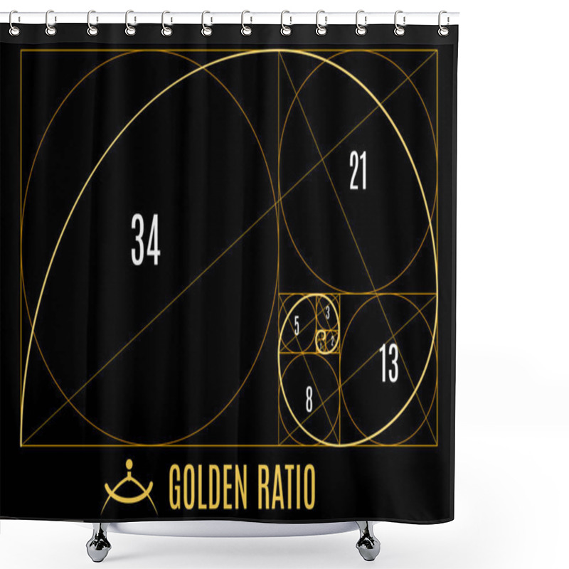 Personality  Golden Proportions Ratio Guidelines Shower Curtains