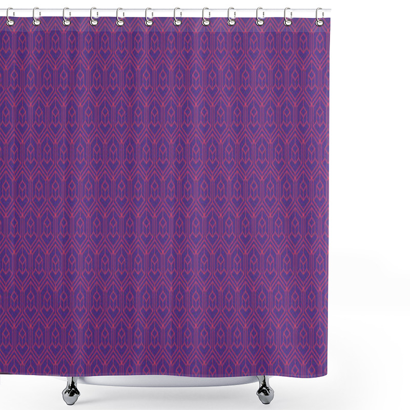 Personality  Stunning Geometric Pattern Featuring Repeating Hexagonal Shapes With Embedded Cubes.  Perfect For Backgrounds, Website Design, Textile Prints, And Modern Branding. Shower Curtains