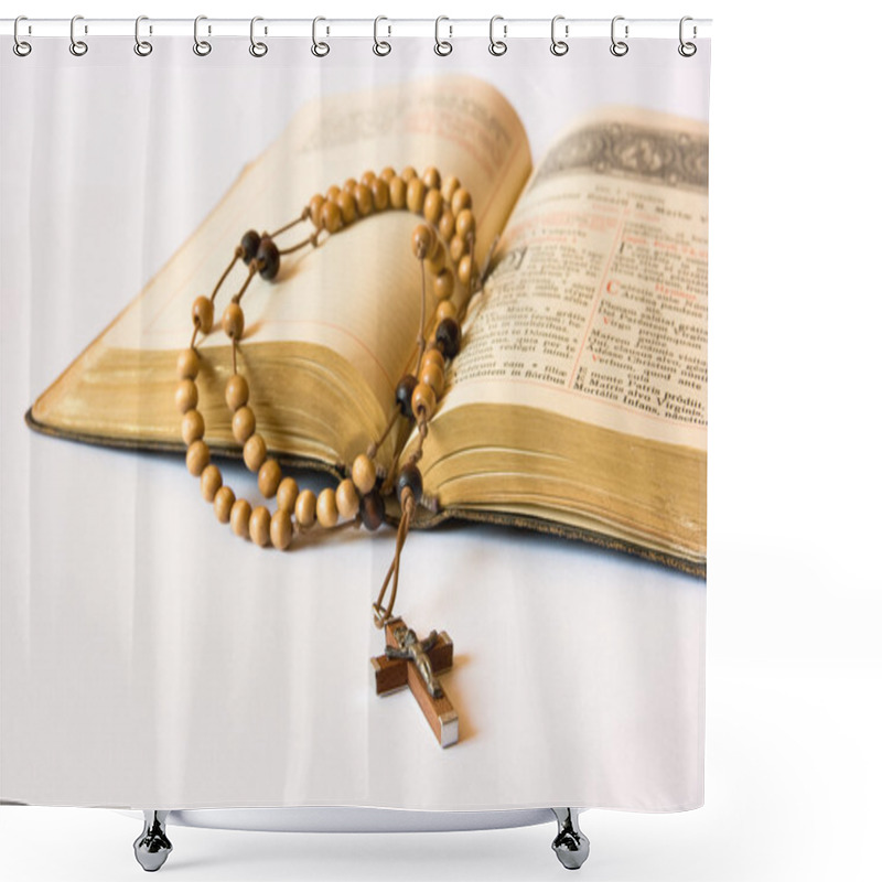 Personality  Rosary Beads And Breviary Shower Curtains