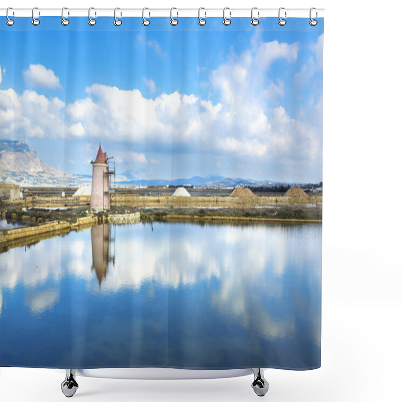 Personality  Saline Of Trapani Shower Curtains