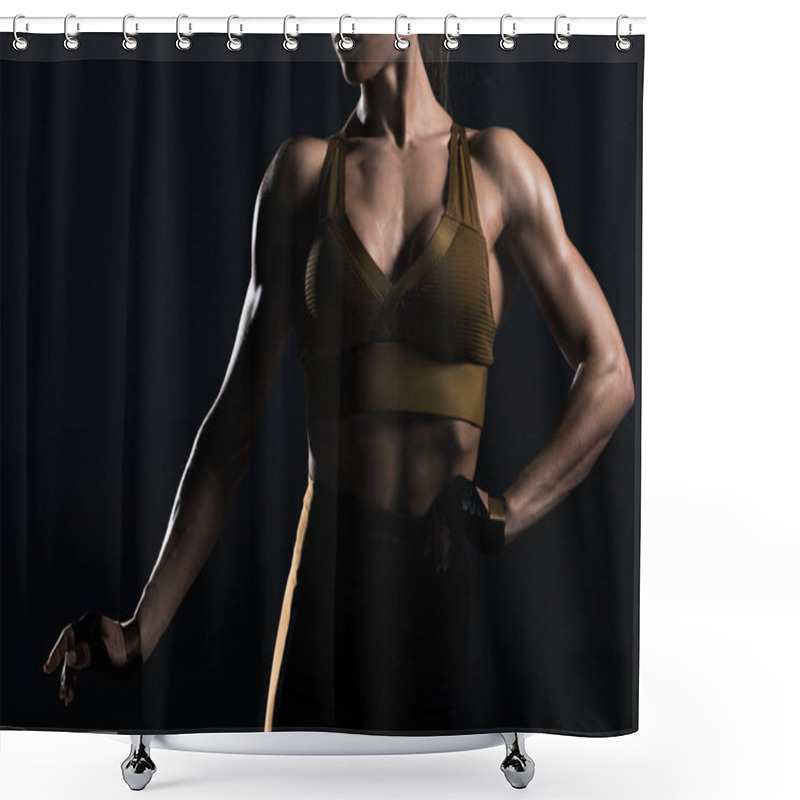 Personality  Muscles Shower Curtains