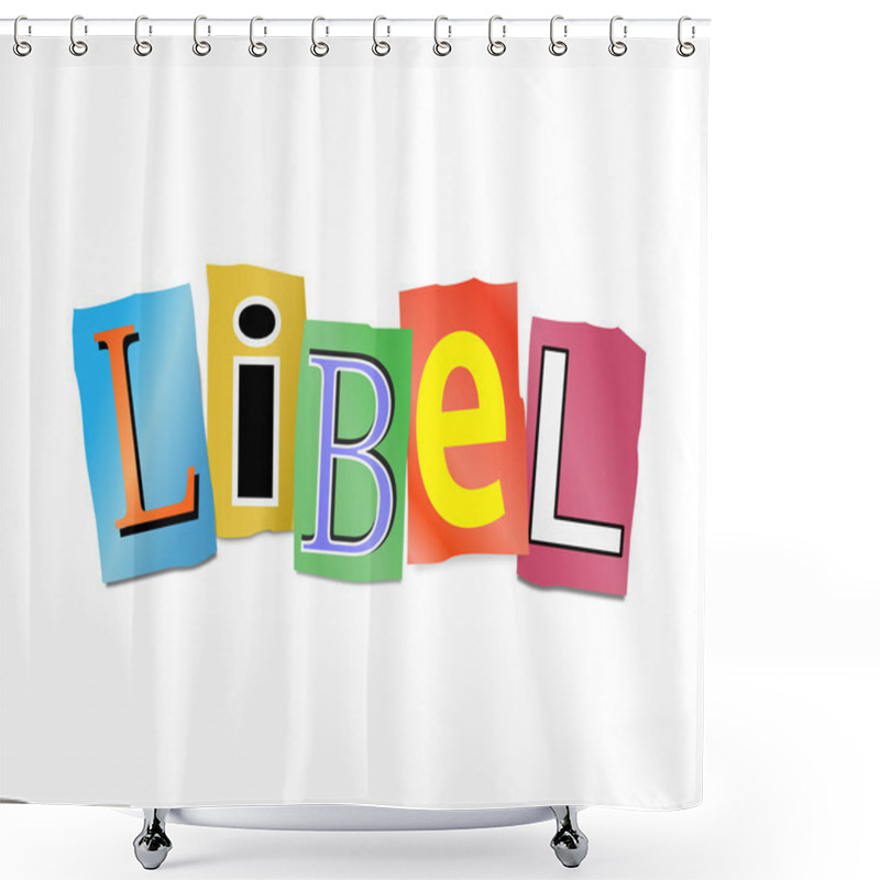 Personality  Libel Concept. Shower Curtains