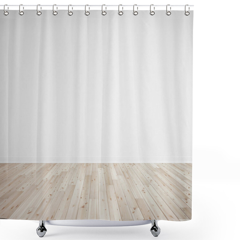 Personality  Wall And Wooden Floor Shower Curtains