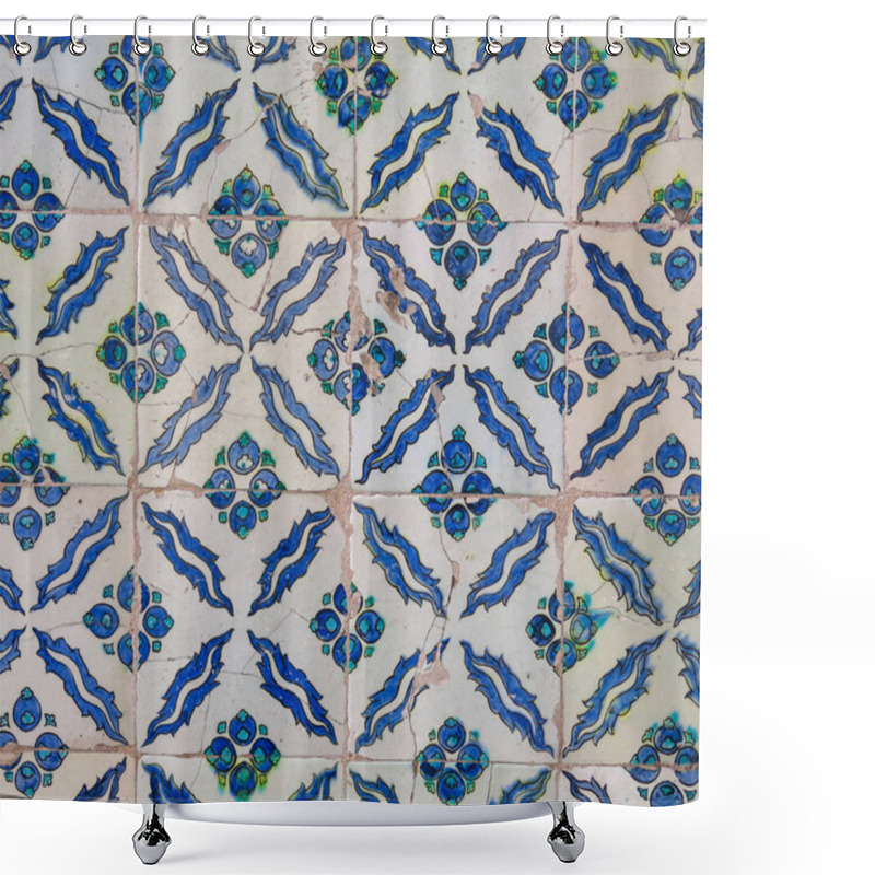 Personality  Ancient Hand Made Turkish - Ottoman Tiles Shower Curtains