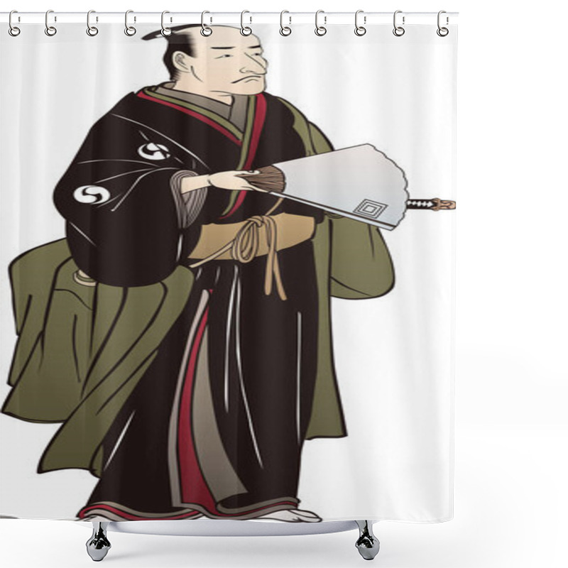 Personality   Ukiyo-e Samurai 9 Shower Curtains