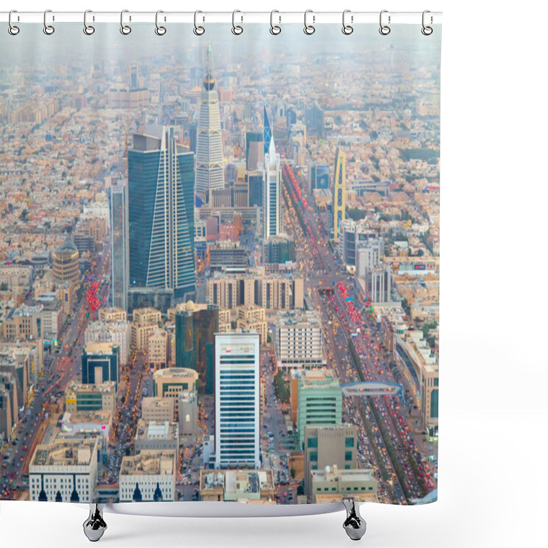 Personality  View Of Riyadh Downtown Shower Curtains