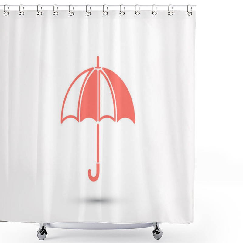 Personality  Umbrella, Protection Icon Shower Curtains