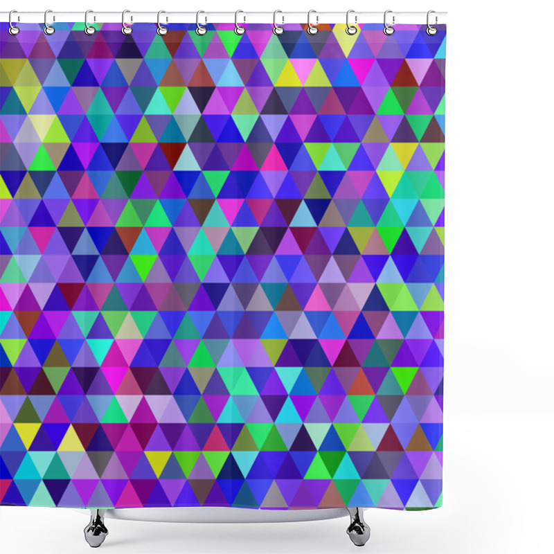 Personality  Bright Triangle Vector Background Shower Curtains