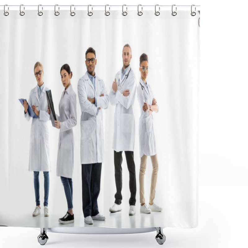 Personality  Group Of Professional Doctors  Shower Curtains