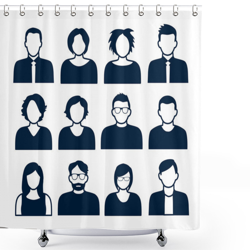 Personality  Avatars - Characters Shower Curtains