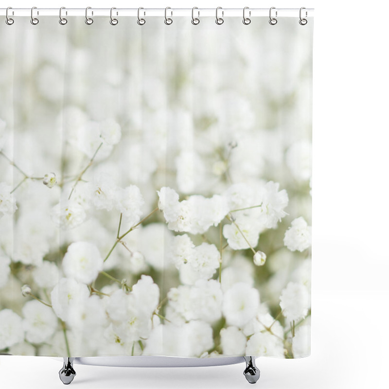 Personality  White Flowers Shower Curtains