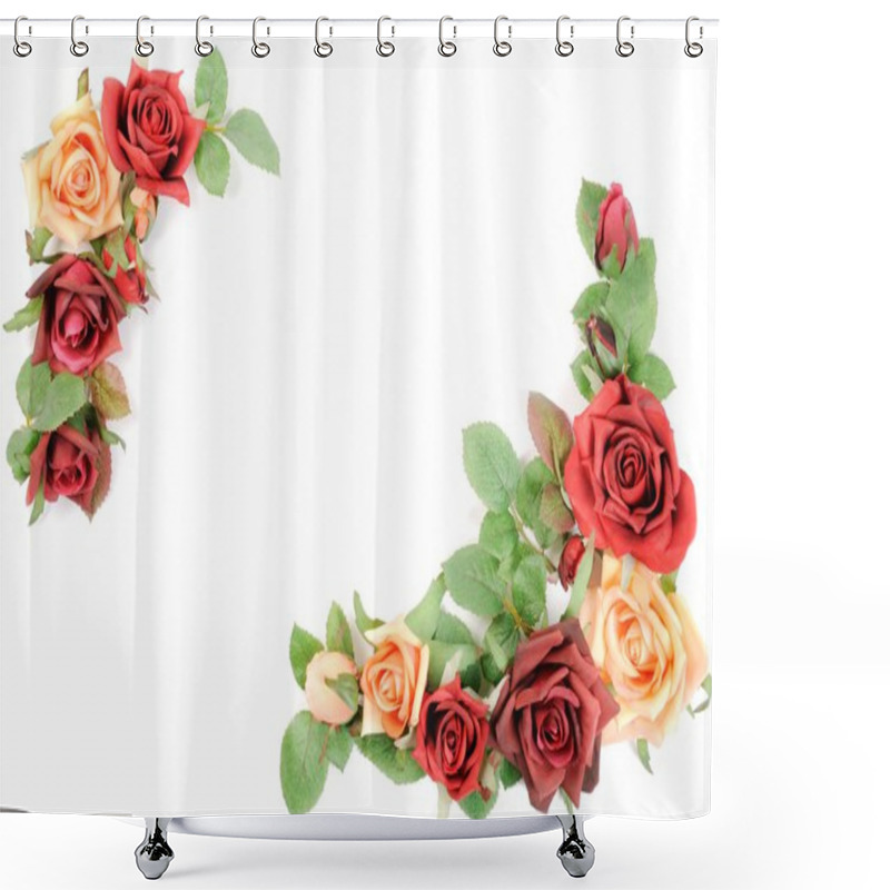 Personality  Border From Roses Shower Curtains